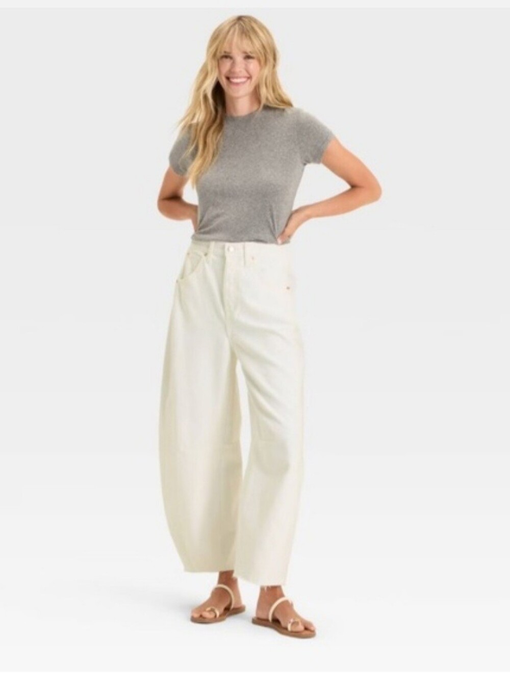 Universal Thread Barrel Leg Curvy Jeans